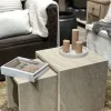 Travertin pöytä 45cm Muut Huonekalut