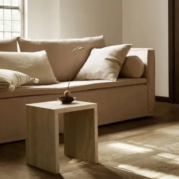 Travertin pöytä 45cm Muut Huonekalut