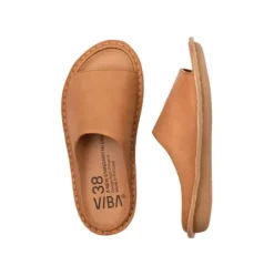 Discount - SAINT TROPEZ Leather Fawn Tan Tohvelit|Tennarit Ja Loaferit