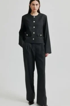 Outlet Wake housut, dark grey melange Farkut Ja Housut|Juhlavaatteet