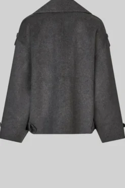 Discount Walance lyhyt villakangastakki, dark grey melange Ulkotakit Ja -Liivit|Uutuudet