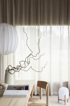 Online Watt&Veke - Prisma 25 kattovalaisin pellavaa, white Valaisimet